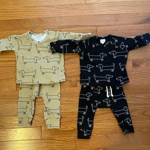 Dauchshund matching sets 0-3 months